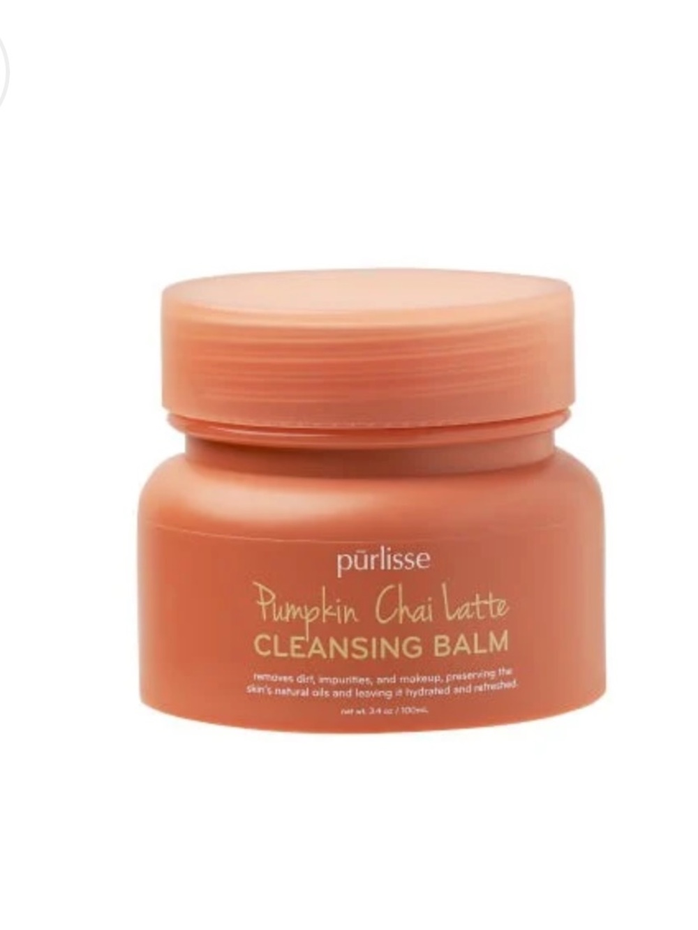purlisse Pumpkin Chai Latte Cleansing Balm — Orange
